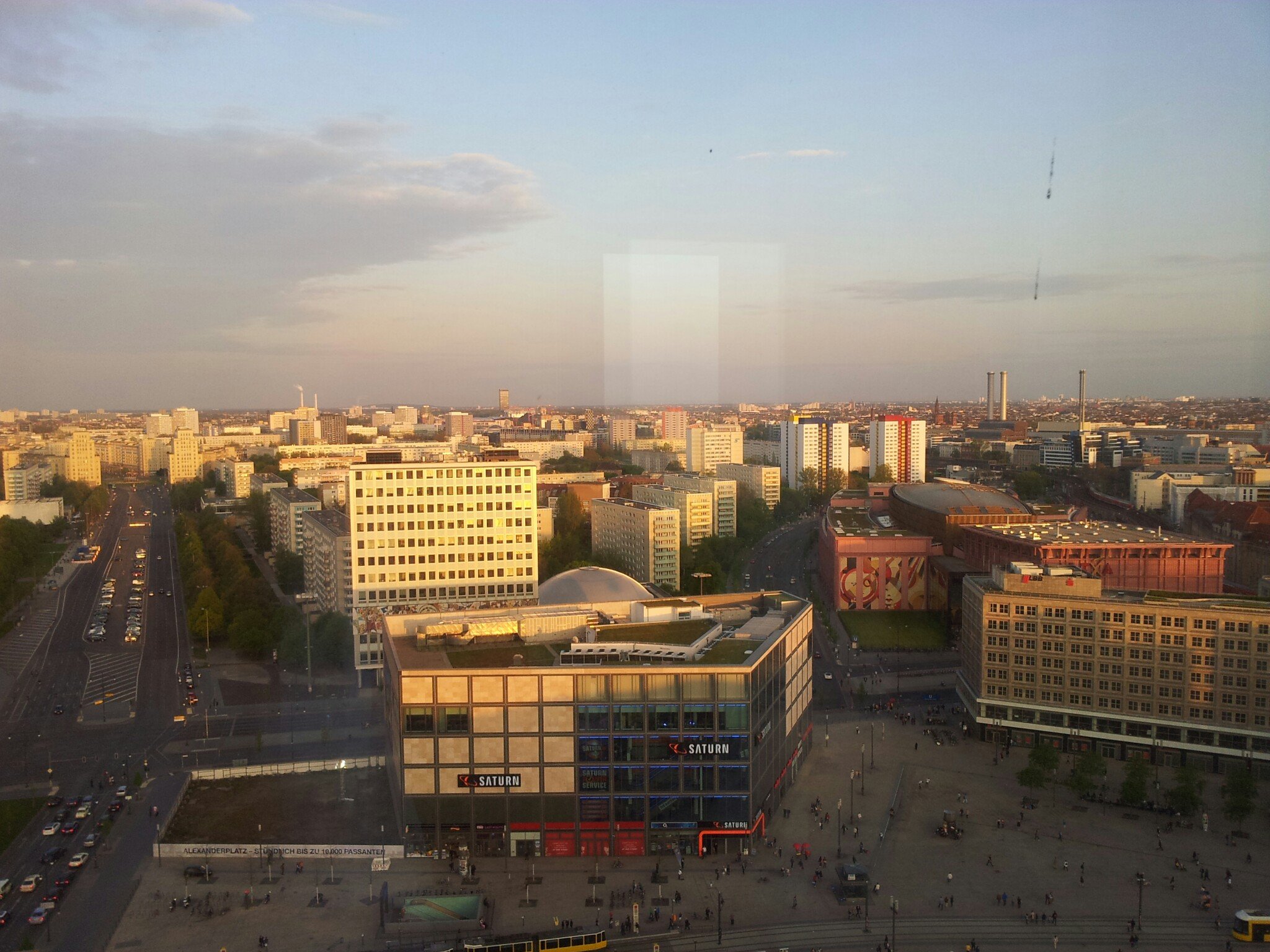 Bild vom Ausblick aus dem 23. Stock des ParkInn Berlin Alexanderplatz