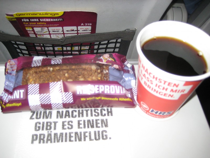 Bild von meinem Snack mit Getränk