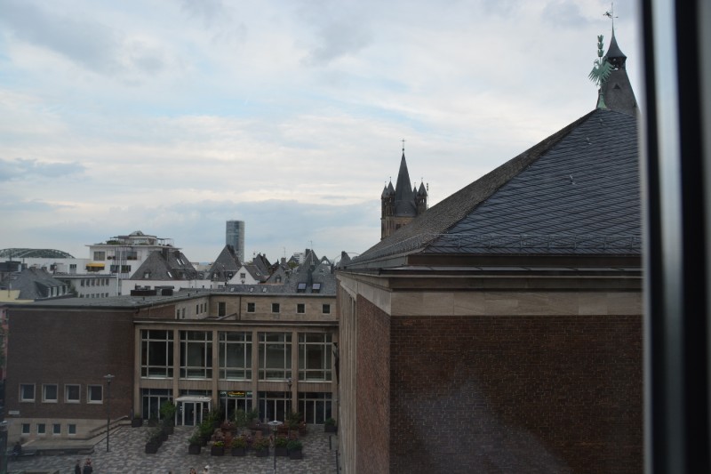 Blick aus dem Fenster des Senats Hotels Köln
