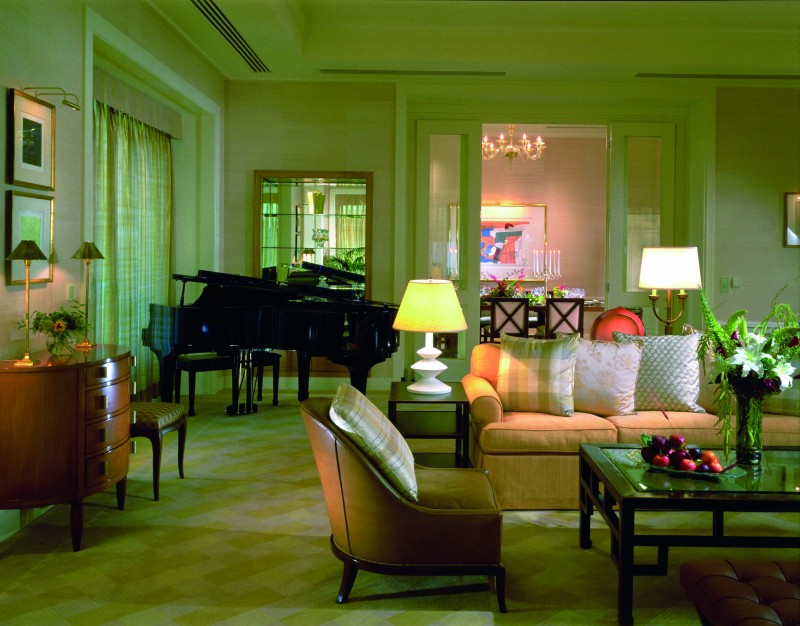 Wohnzimmer der Peninsula Suite