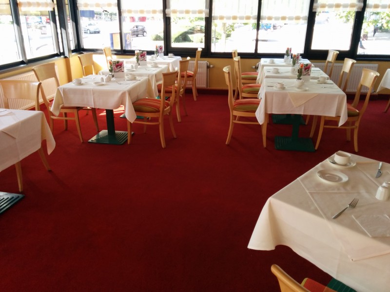 Blick ins Restaurant des Hotels Mercure Saarbrücken City