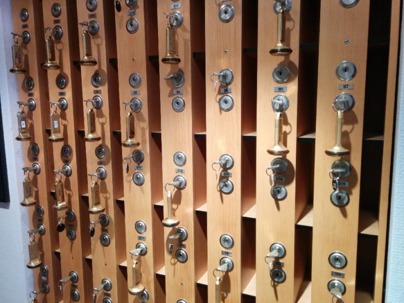 Schlüsselwand - ein intereressantes Konzept im Hotel Germania Bregenz