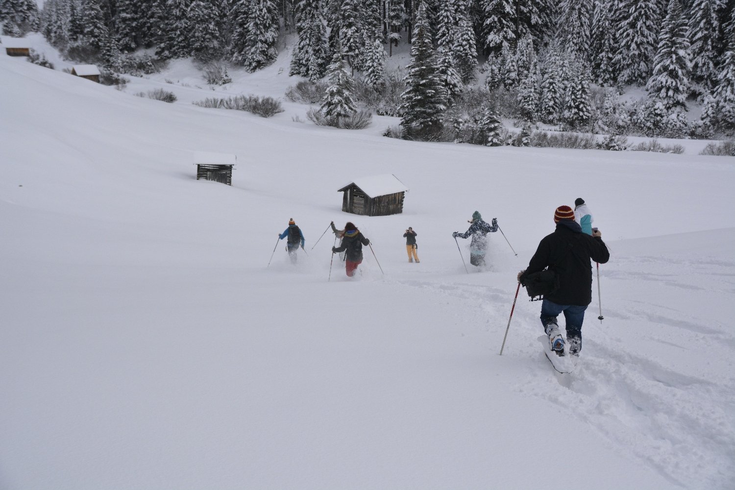Schneeschuhrennen im Naturpark Kaunergrat beim Cewe Fotoworkshop