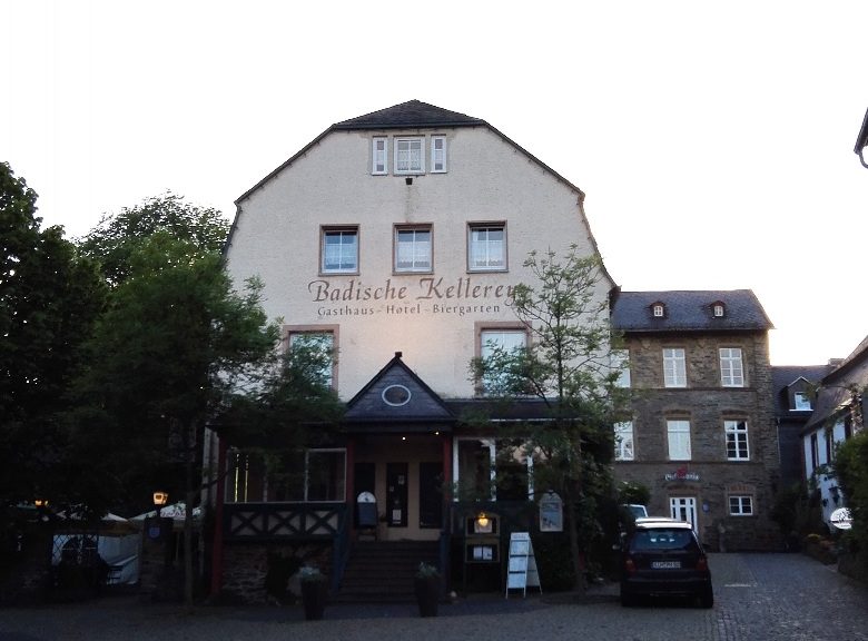 Hotel Badische Kellerey in Kastellaun, meine Unterkunft für die erste Nacht, bevor es los auf den Saar-Hunsrück-Steig ging