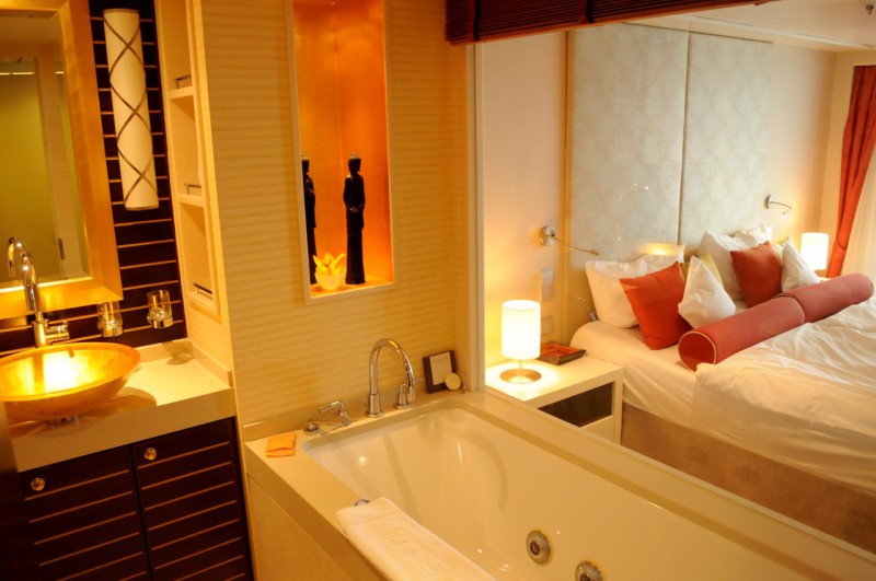 Das Bad einer Spa-Suite