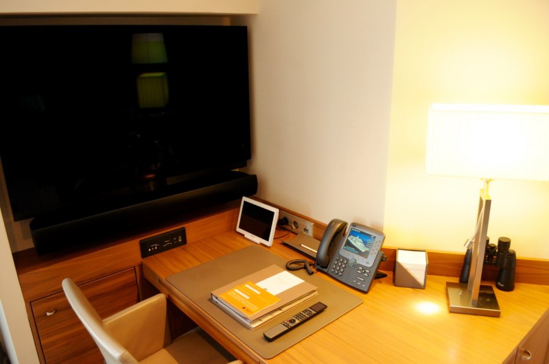 Der Arbeitsbereich in der Hapag-Suite