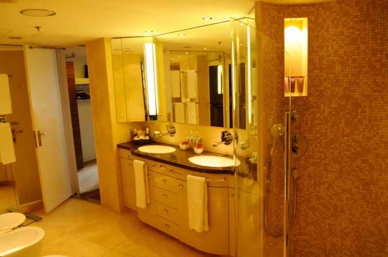 Das Badezimmer der Hapaq-Suite