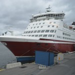 Die M/S Isabelle im Hafen Stockholm/Frihamnen