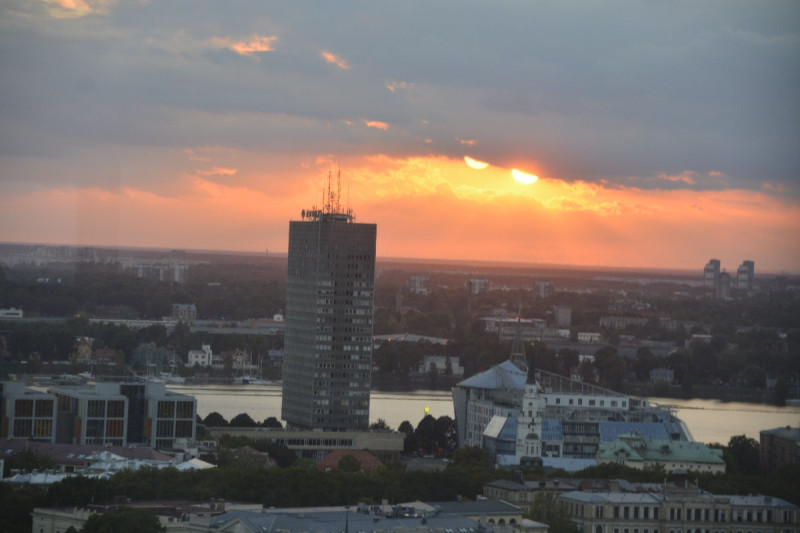 Ausblick aus der Bar 26th Floor im Radisson Blu Latvija Riga