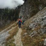 Ein Teil unserer gemsichten Blogger- und Journalisten Wandergruppe auf der Wandertrilogie Allgäu