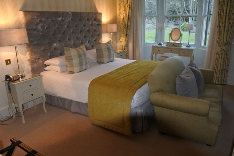 Gemütliches Bett im Hotel Balbarnie House in Markinch in Fife / Schottland