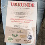 Unsere Urkunde nach 16 km und 6 Brauereien auf dem Brauereiwanderweg Waischenfeld - Aufseß in der Fränkischen Schweiz