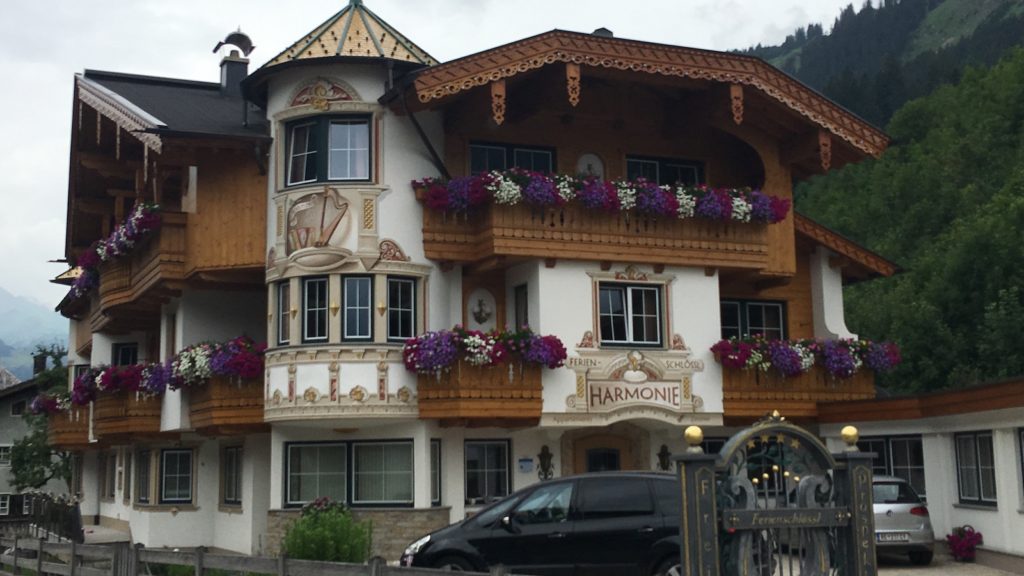 Ferienschlössl Harmonie, meine Unterkunft nach dieser Etappe in Holzgau