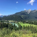Panorama schon nach kurzer Zeit auf der 8. Etappe des Lechwegs