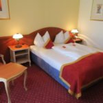 Mein Bett im Luipoldpark-Hotel in Füssen am Ende des Lechwegs