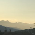 Sonnenuntergang auf der Terrasse des Hotels Tanzer mit dem iPhone7plus