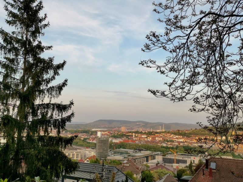 Aussicht über Stuttgart unweit meiner Wohnung