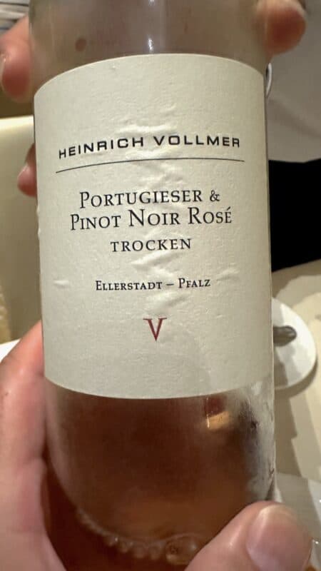 Cuvee aus Portugieser und Pinot Noir Rose vom Weingut Heinrich Vollmer aus Ellerstadt (Pfalz)