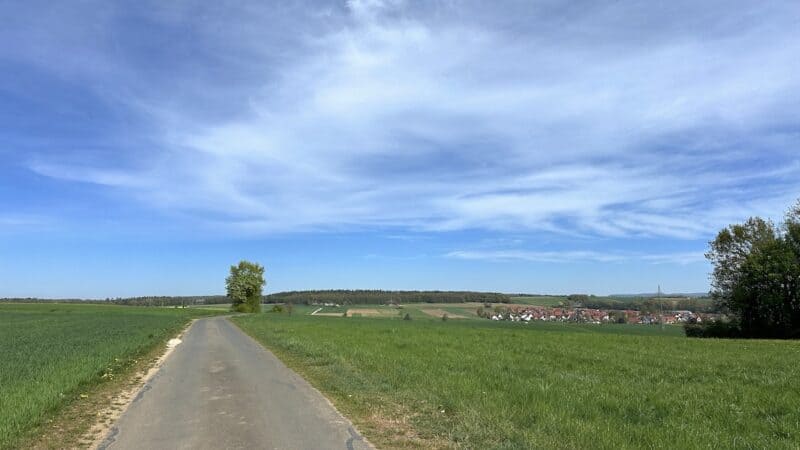 Der erste Blick auf Merkendorf