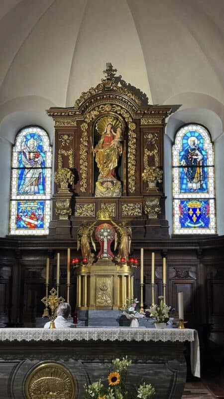 Detailansicht des Altars