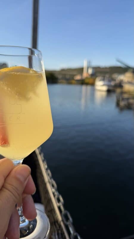 Limoncello Spritz auf dem Main Kutter Würzburg